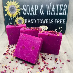 Good Vibes Rose Scrub Soap | Cold Processed | Exfoliator |